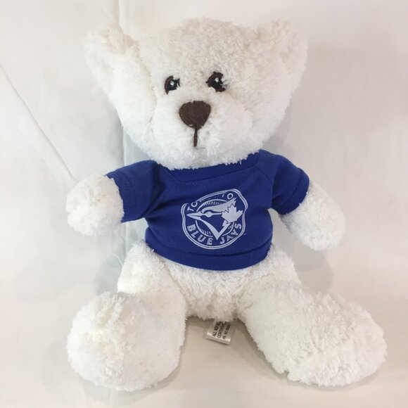 Toronto Blue Jays White Bear Plush Stuffed Animal Embroidered Eyes Steven Smith - Picture 1 of 9
